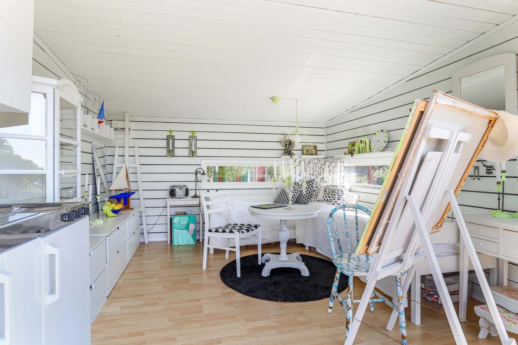 Gäststugan som används som ateljé