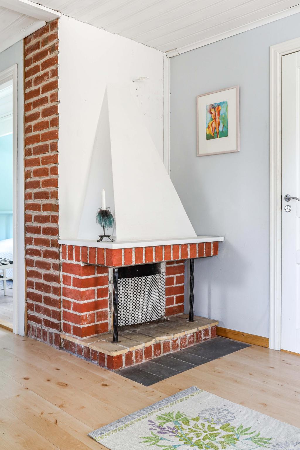 Öppen spis - ej i bruk