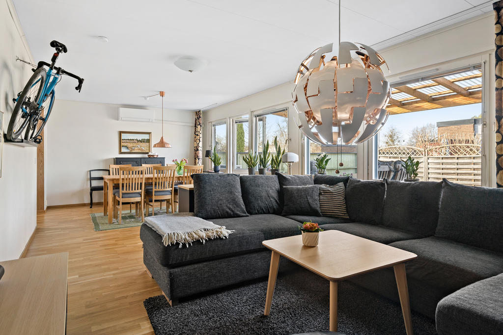 Vardagsrum och matplats