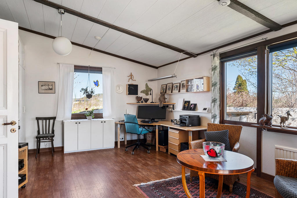 Tillbyggnad med allrum/arbetsrum