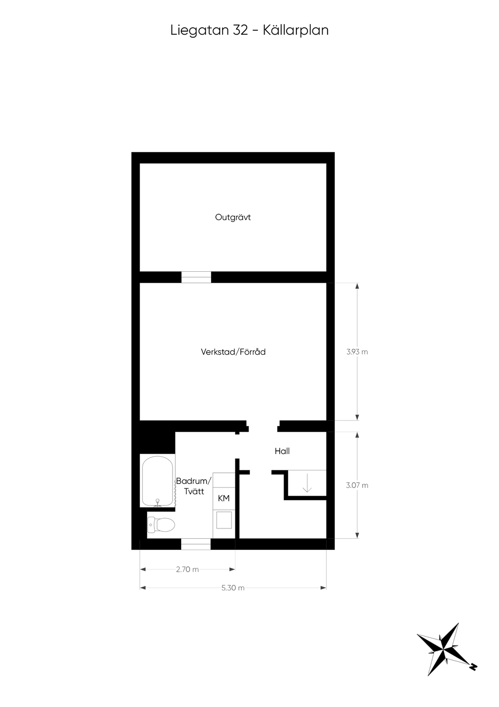 Planritning källarplan