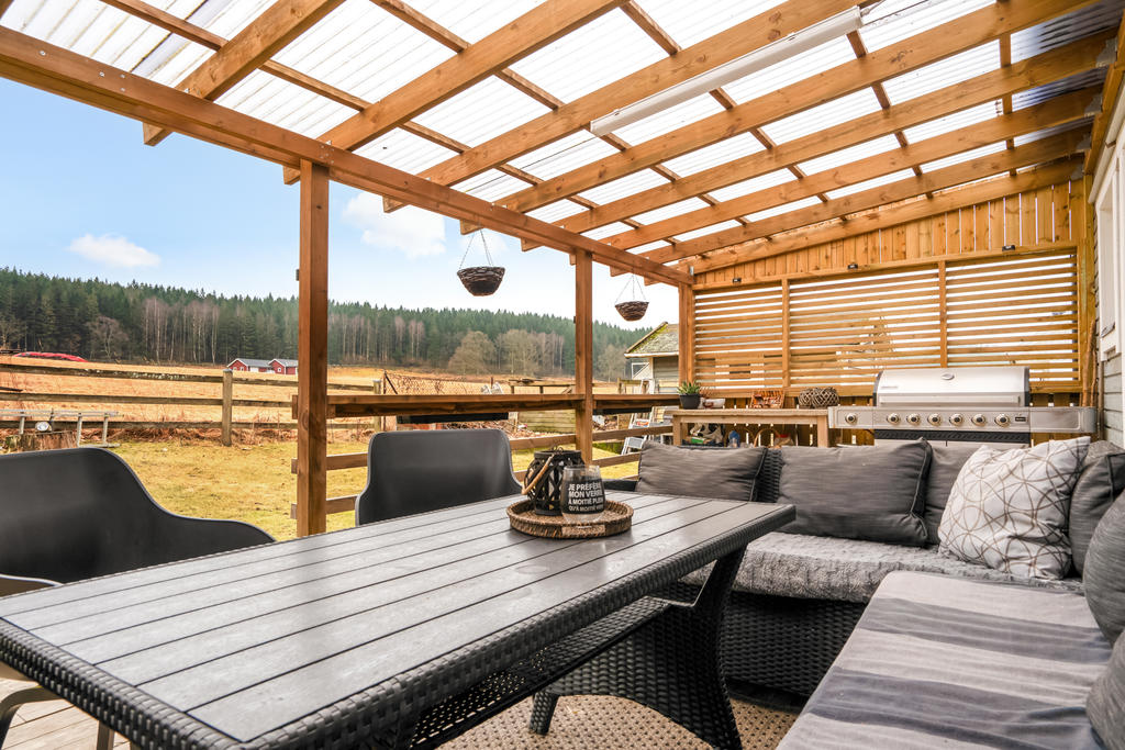 Uteplats på husets baksida