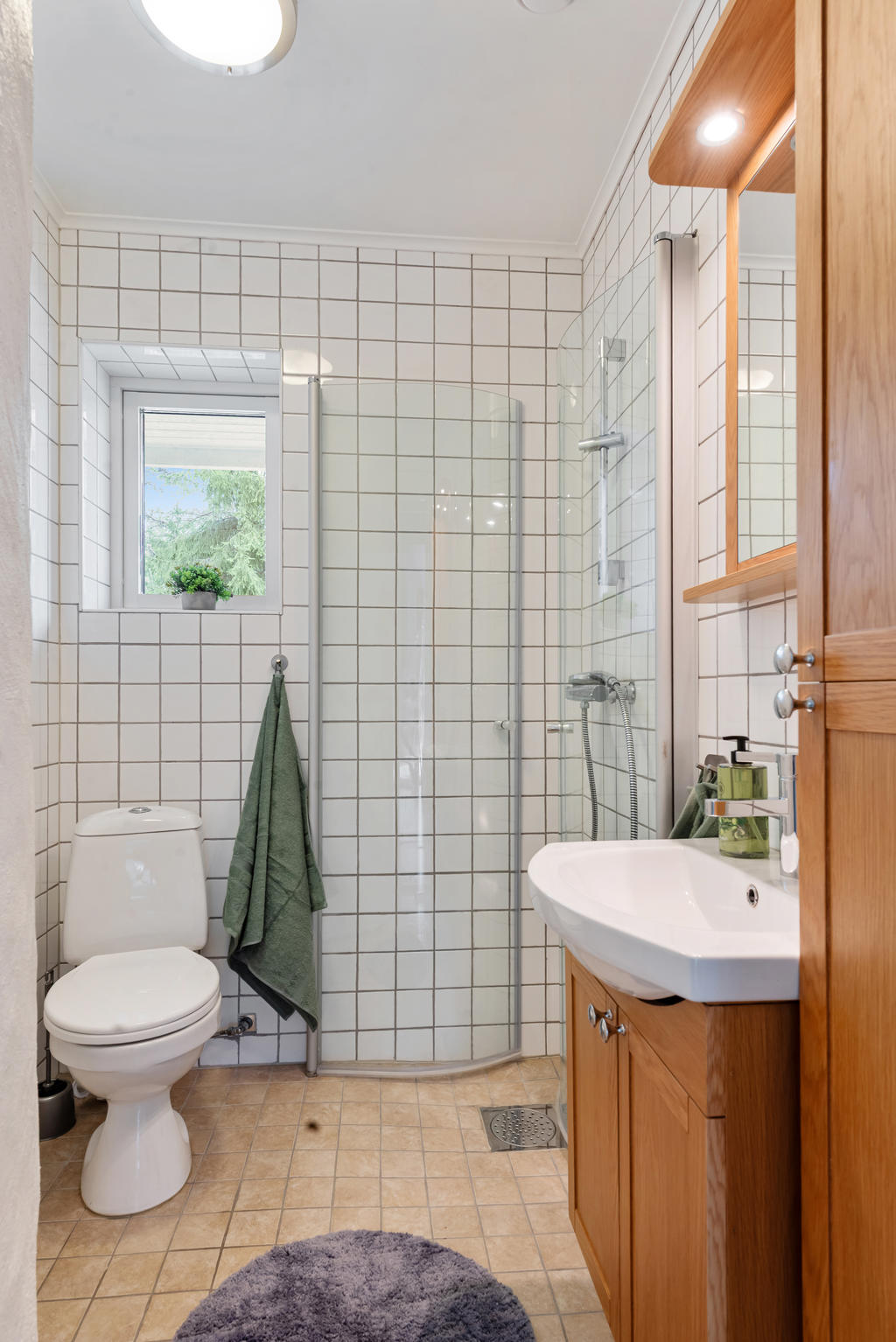 Toalettrum med dusch 