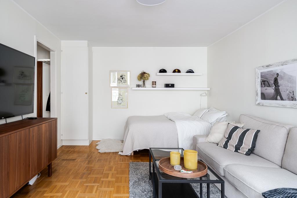 Plats för soffa och säng