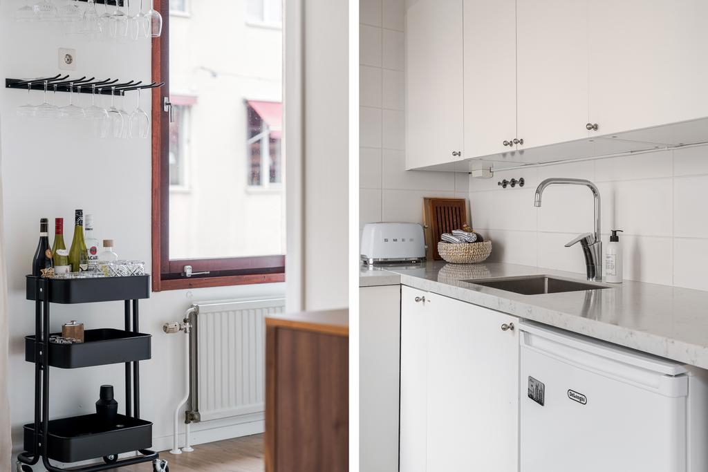 Fönster i köket - infälld diskho