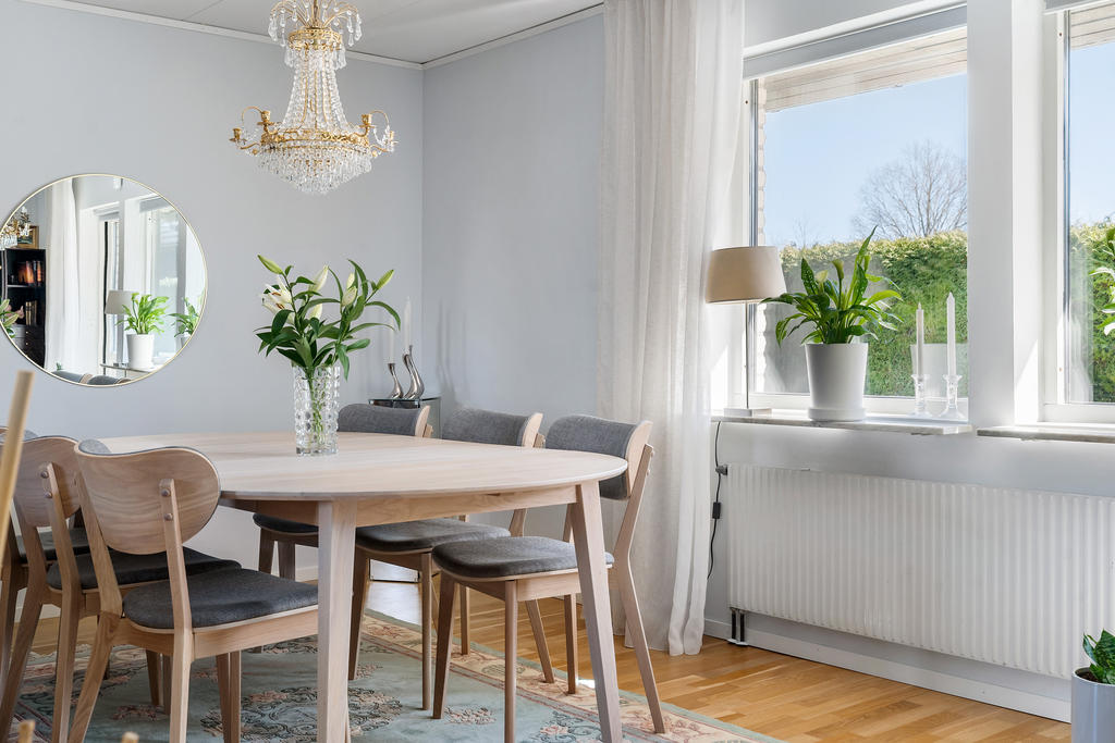 Matplats i vardagsrum