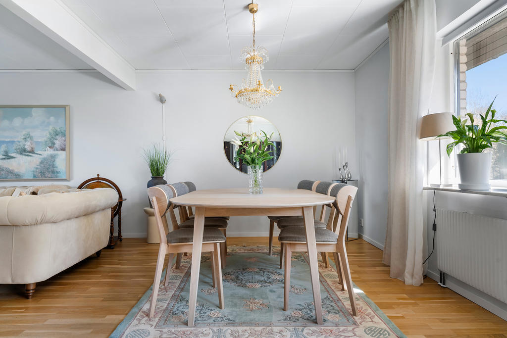 Matplats i vardagsrum