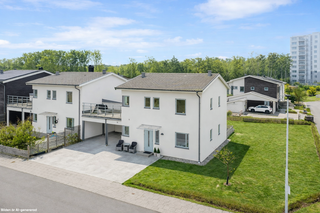 Översikt av tomt och läge i området.