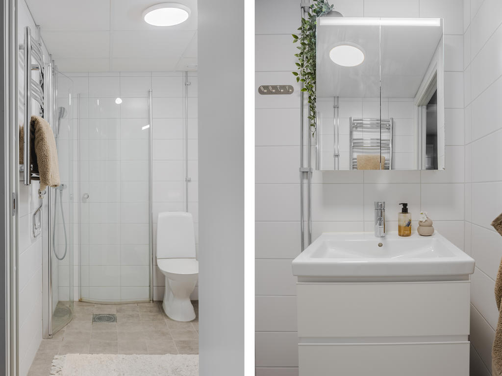 Nyrenoverat och stambytt badrum