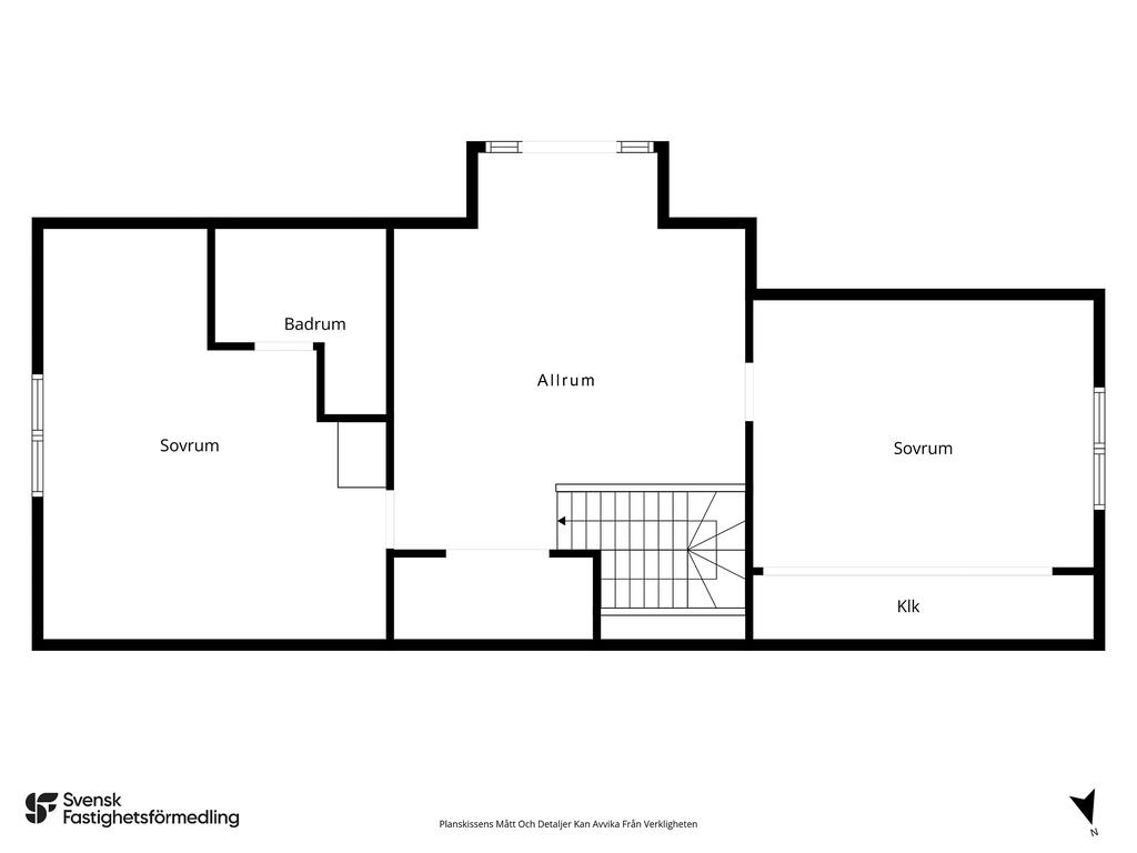 Planlösning övre våning