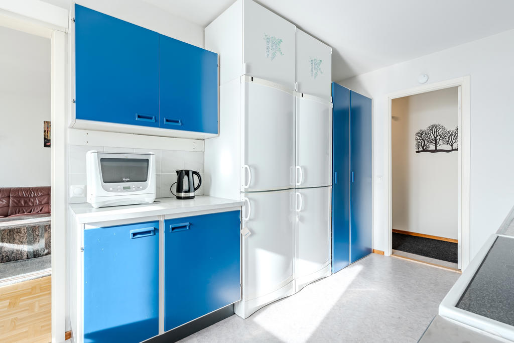 Stor kyl och frys samt bra arbetsyta.