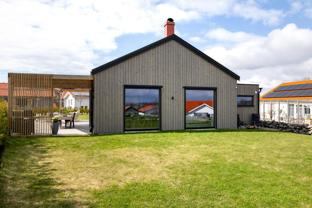 Gräsmatta på baksidan