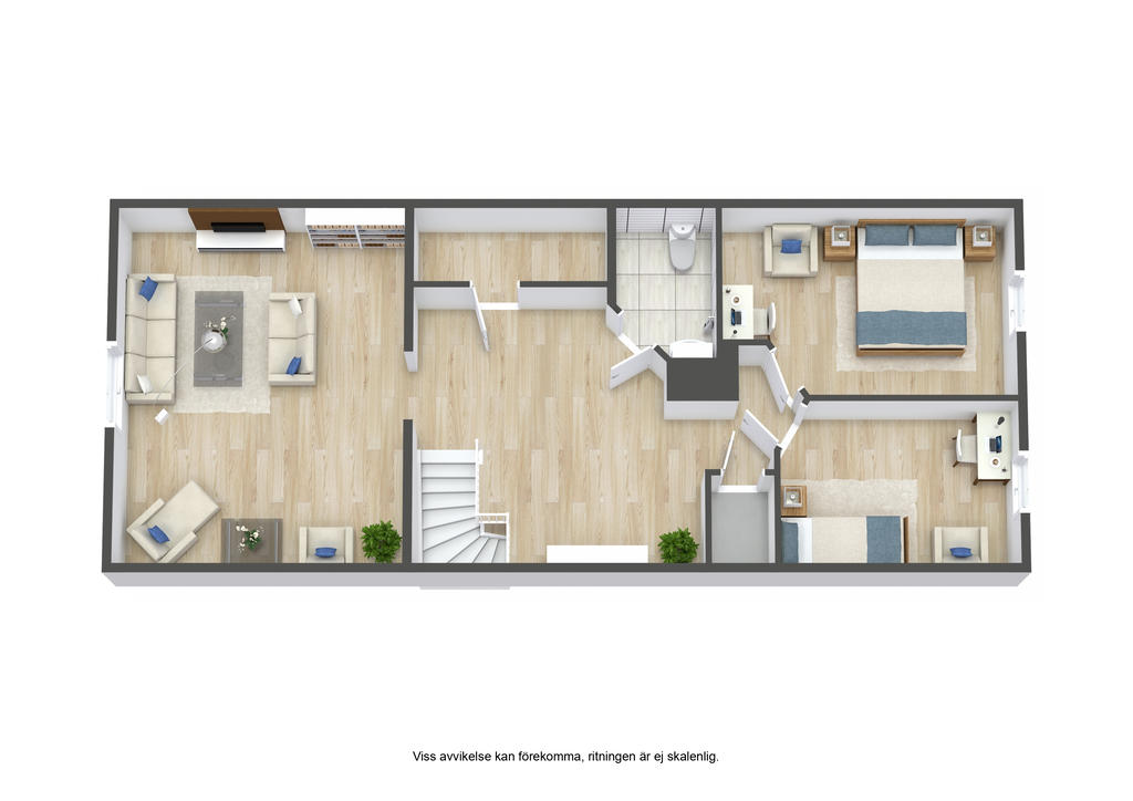 Planlösning övre plan