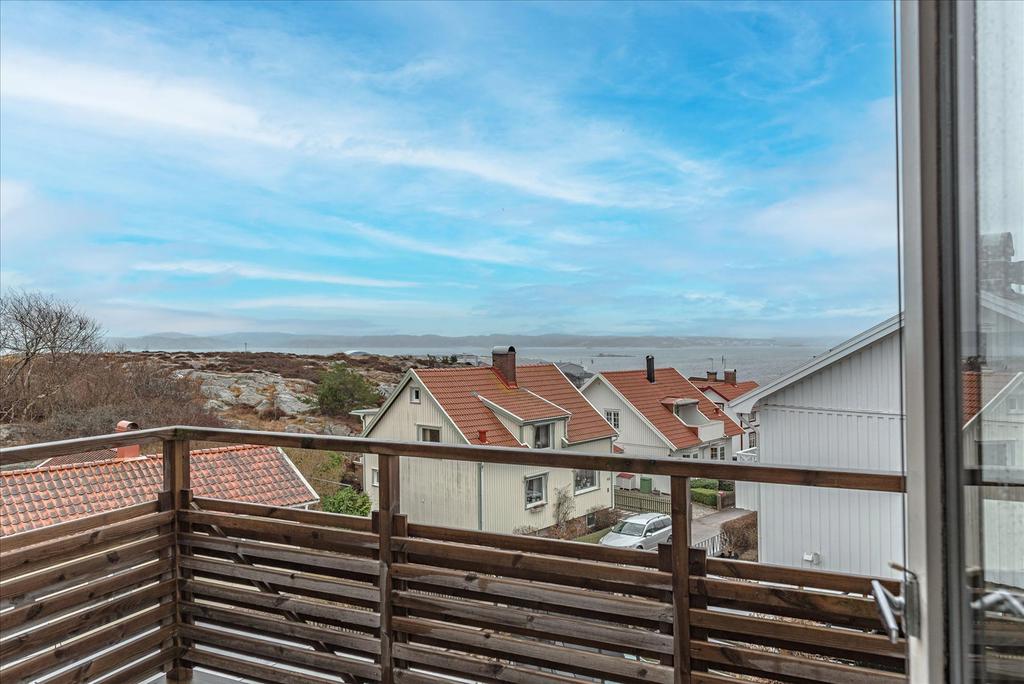 Underbar utsikt från balkong