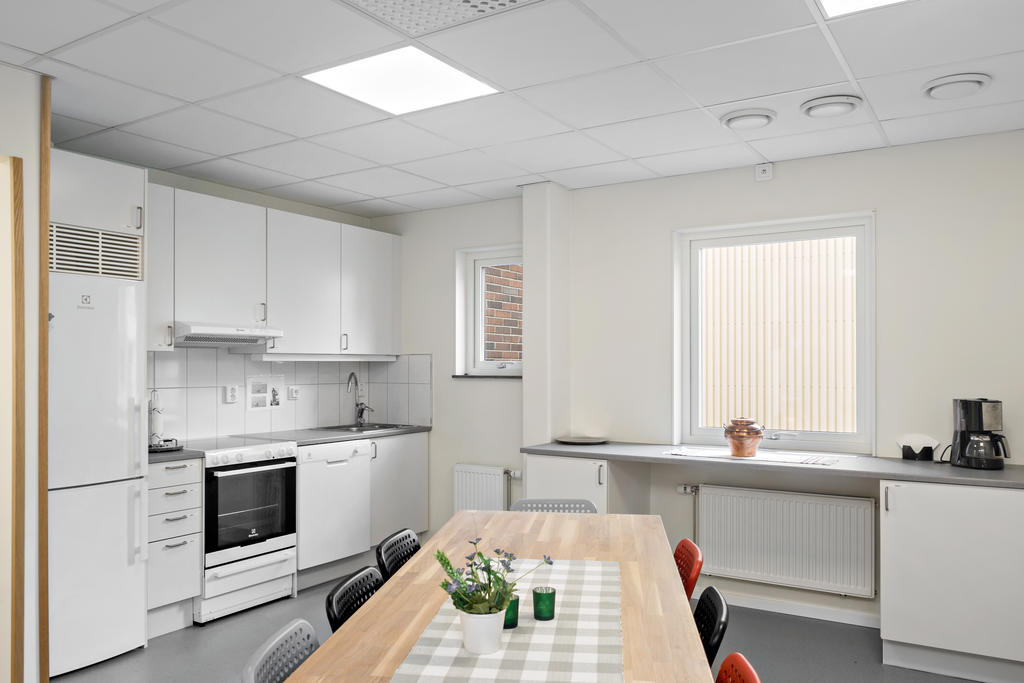 Samlingslokalen är utrustad med kök