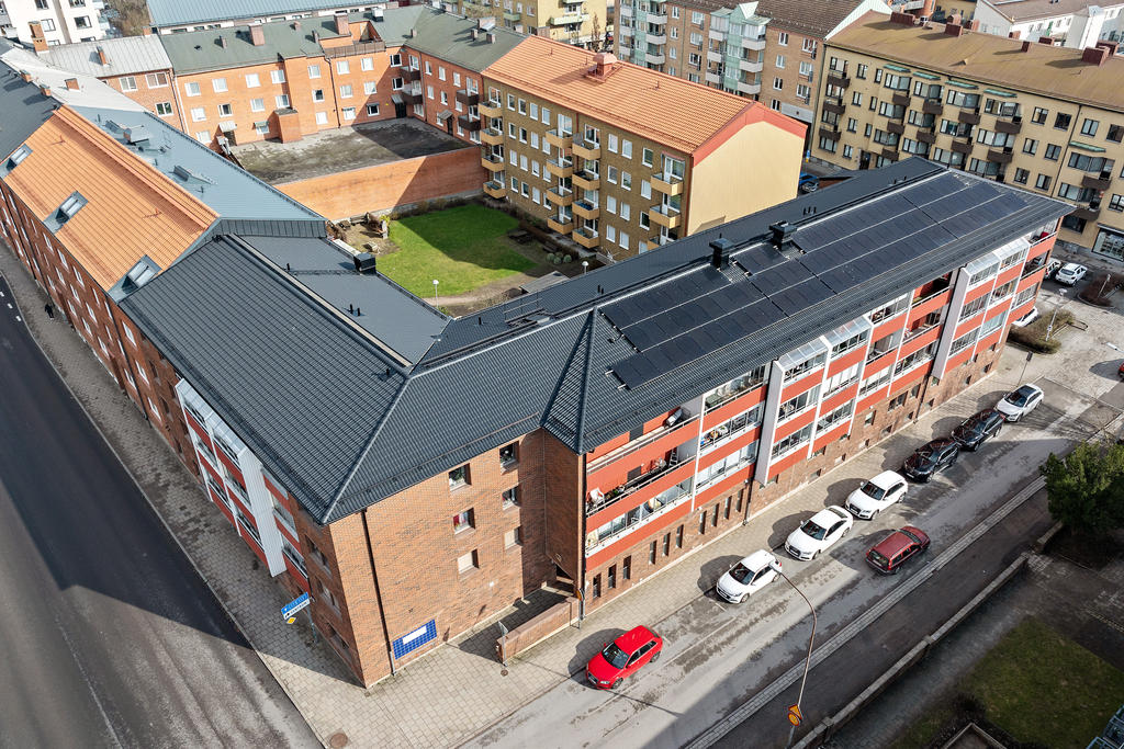 Föreningen har solceller på taket