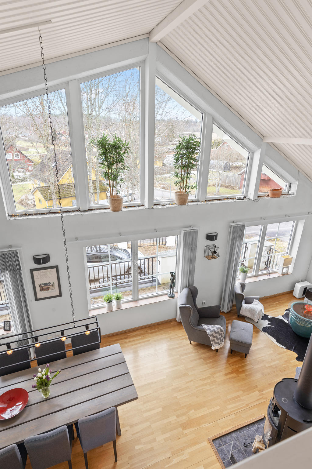 Utsikt från loft