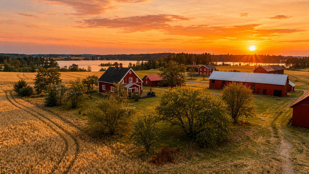 Välkommen till Slängserud 509 (AI genererad sommarbild)