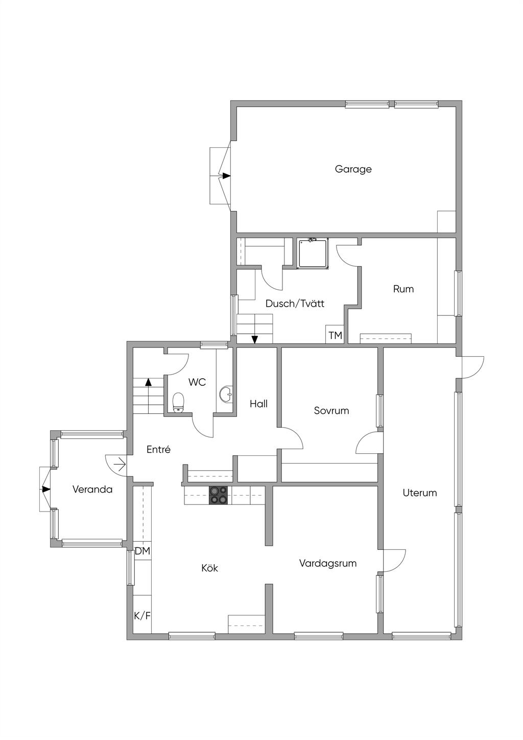 Planlösning entréplan