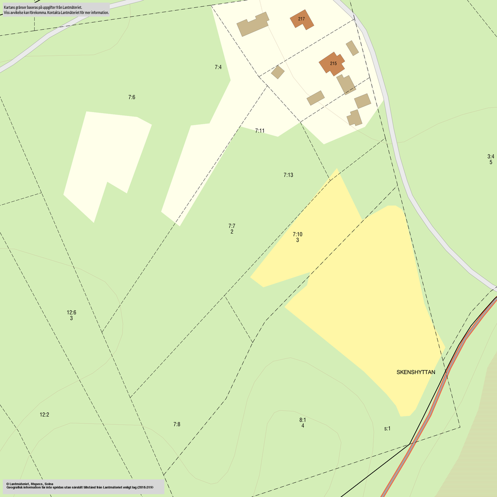 Fastighetskarta SÄTER SANDVIK 7:7