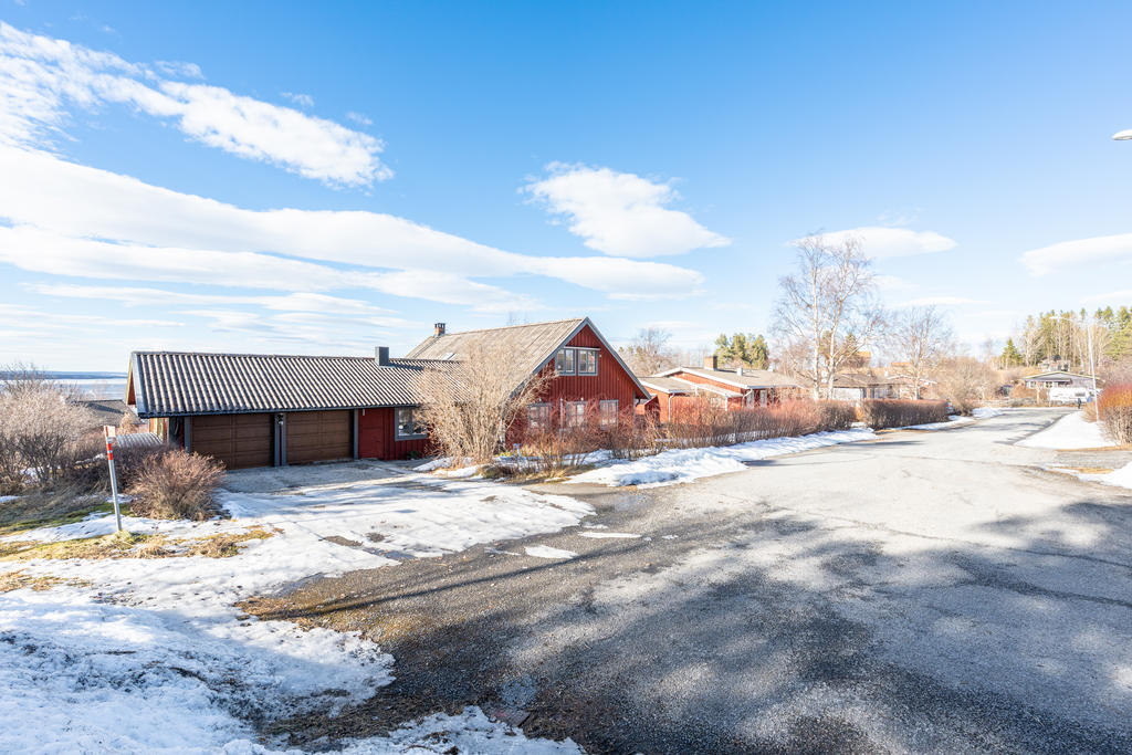 Huset ligger sist på gatan