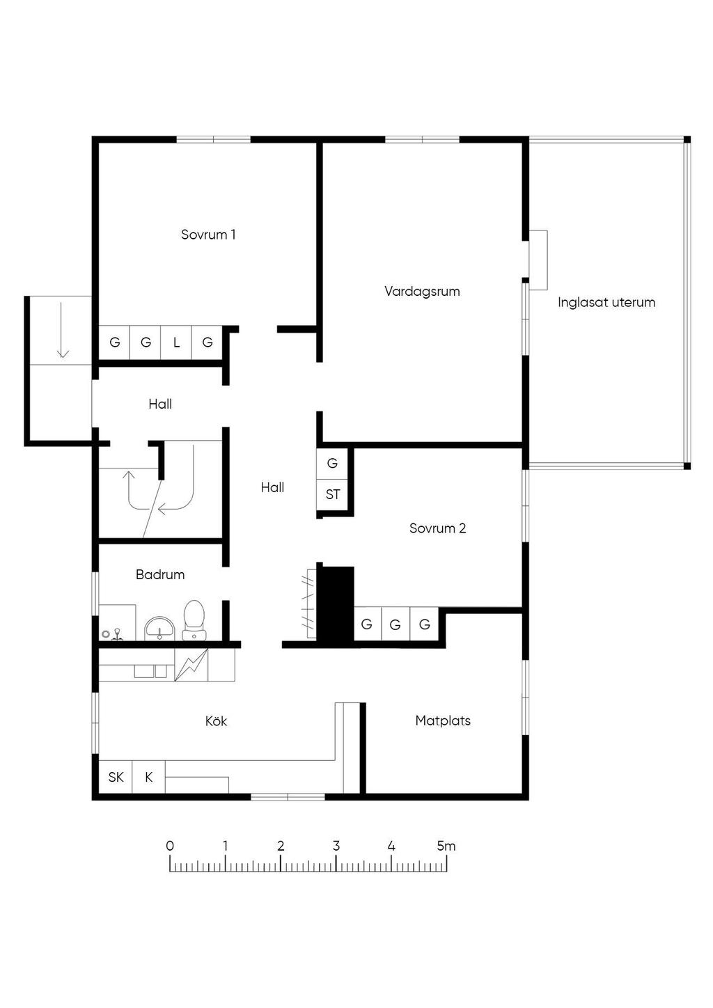 Planlösning entréplan