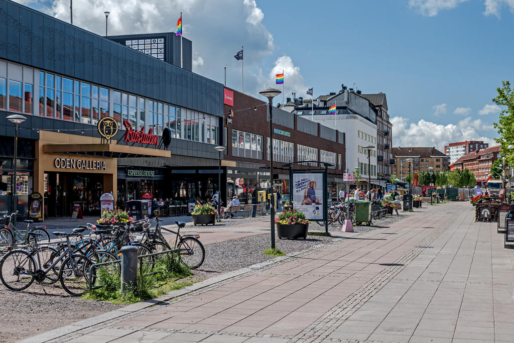 Köpcentrum ett stenkast bort