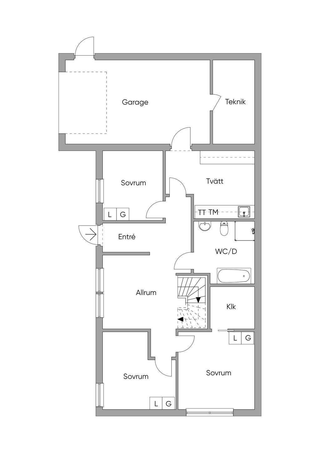 Planlösning entréplan