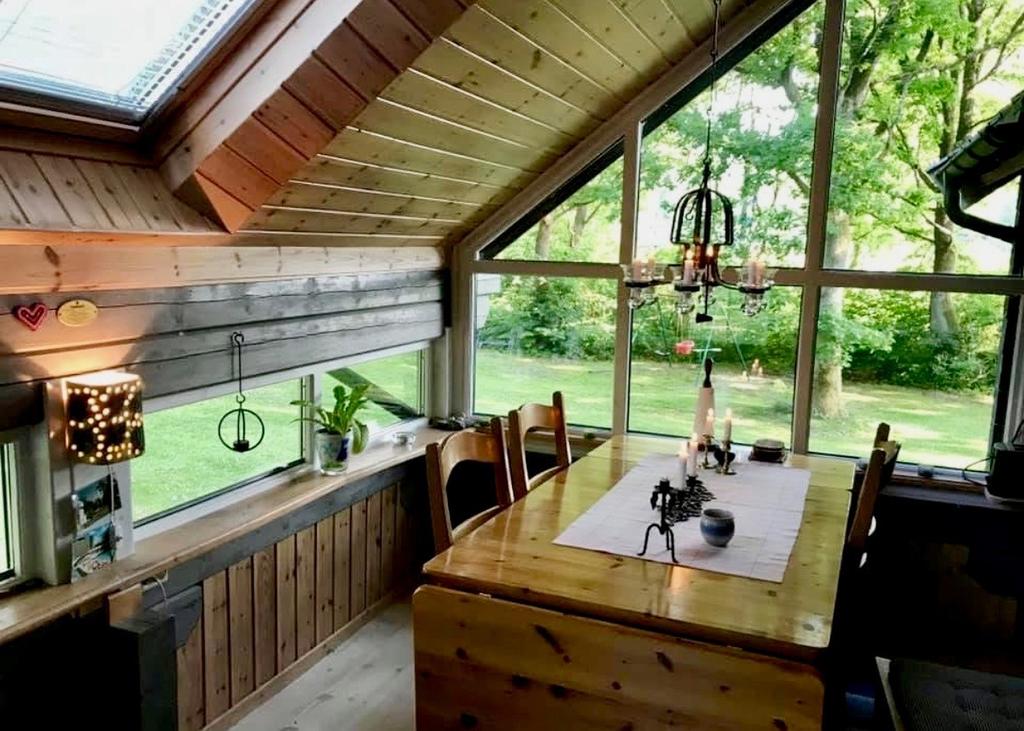 Gott om plats och härlig utsikt från utreummet