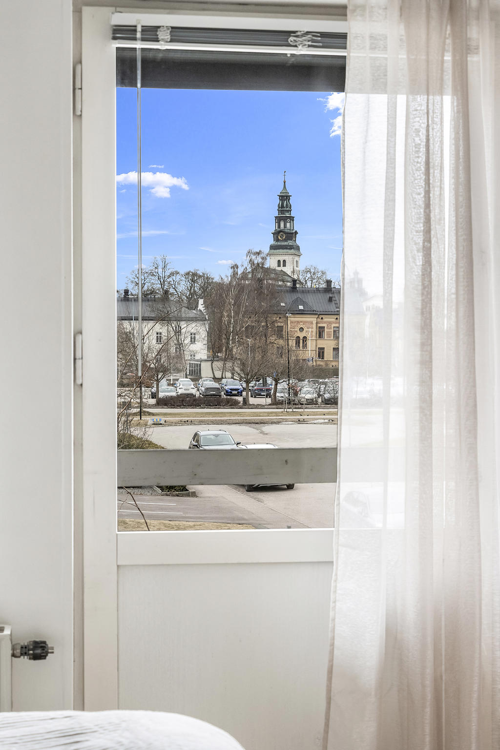 Franskbalkong från stora sovrummet