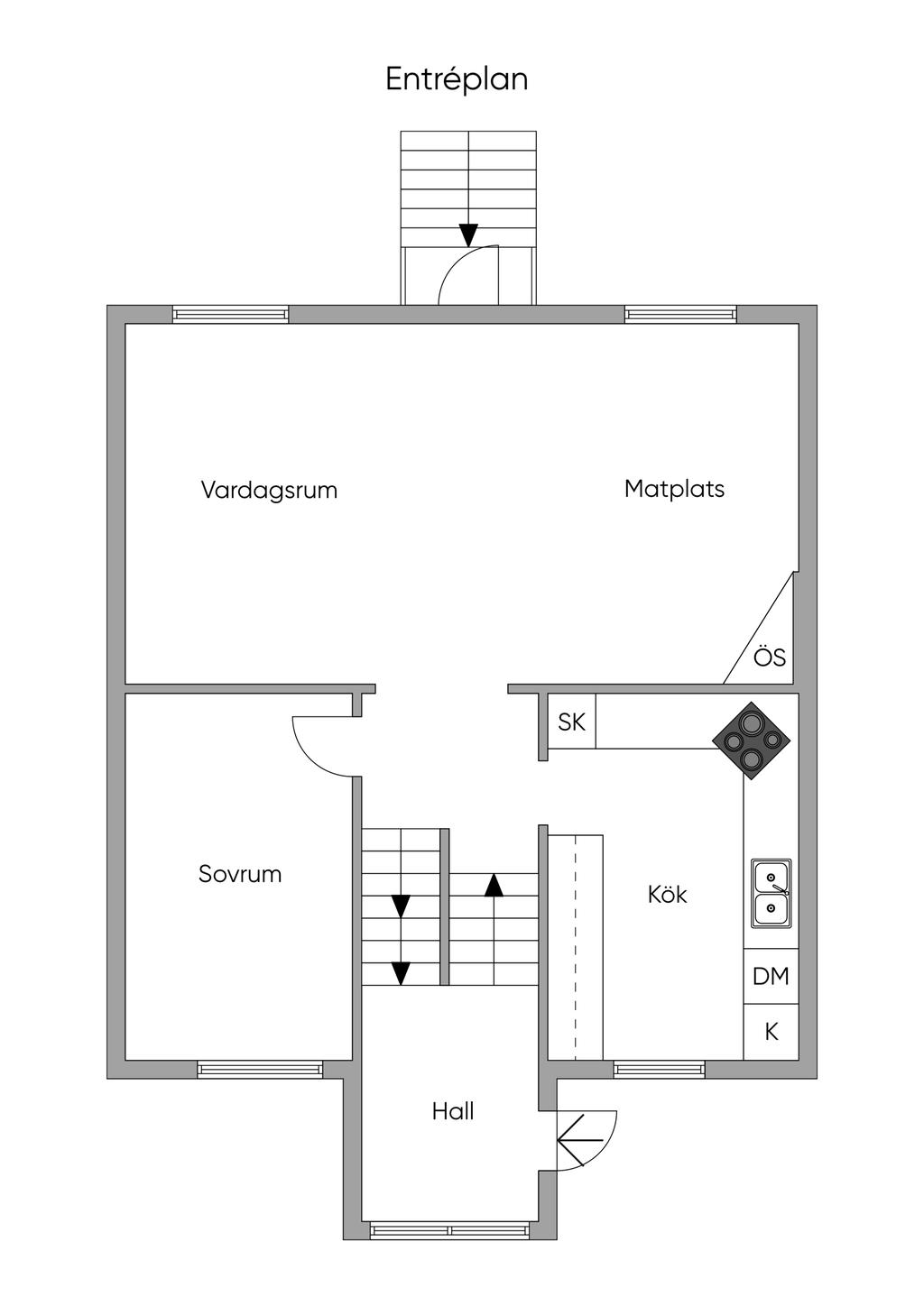 Planlösning Entréplan