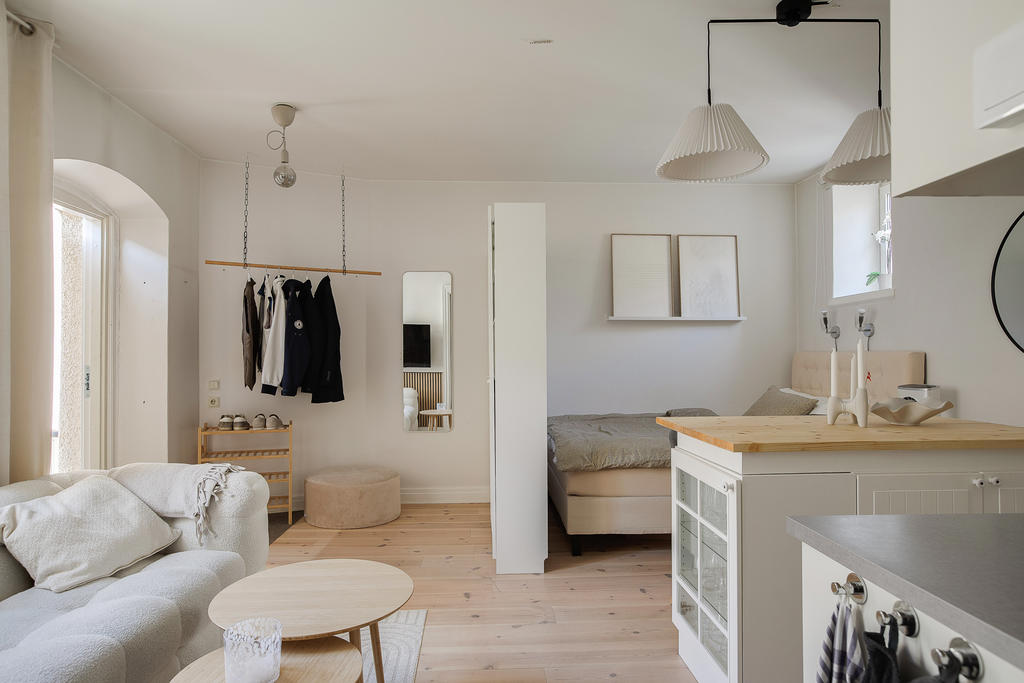 Vardagsrum med öppen planlösning