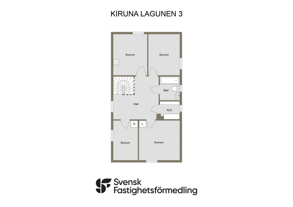 Planritning Övre plan