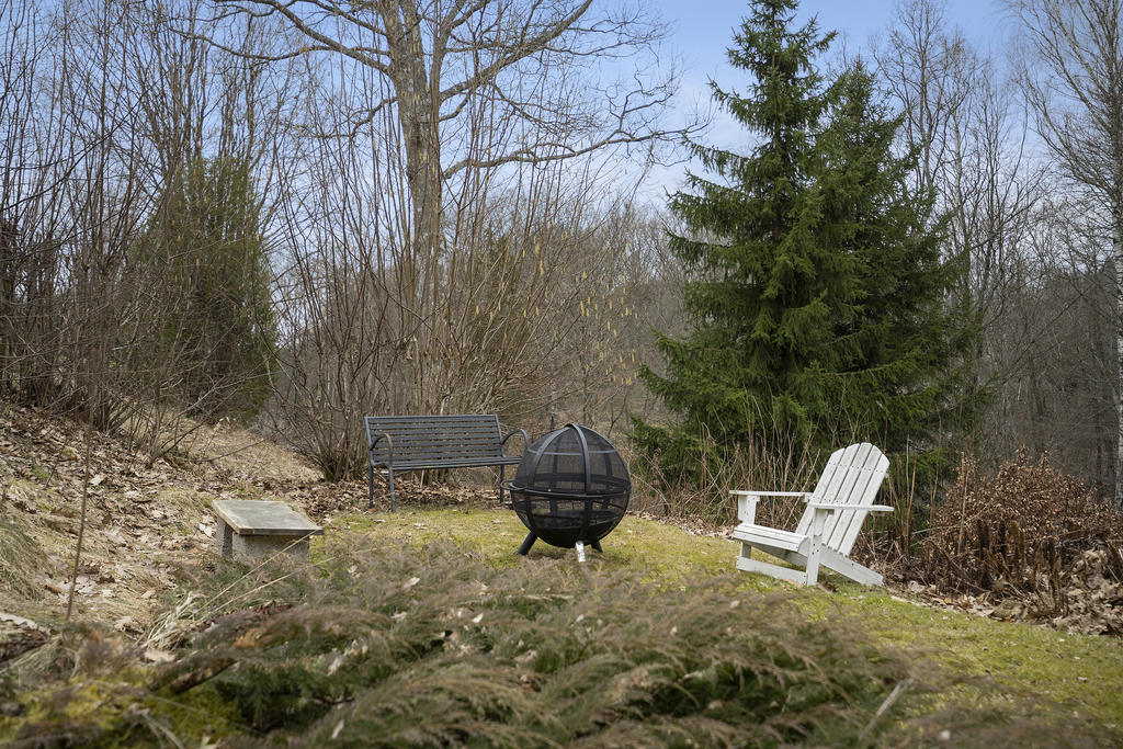 Grillplats/uteplats i trädgården