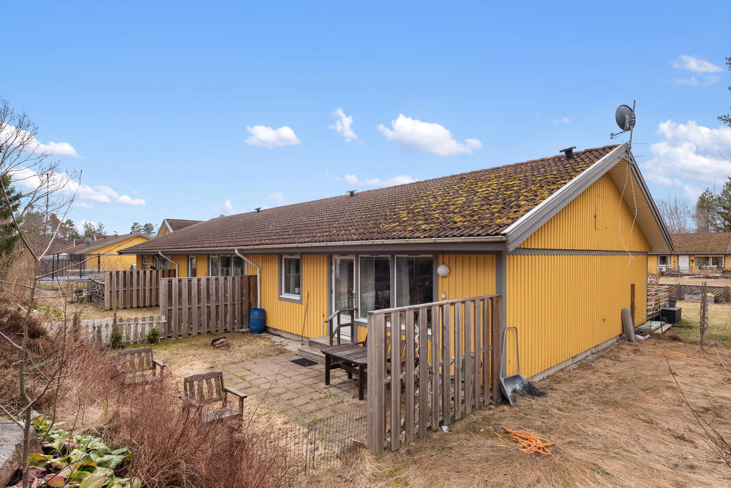 Uteplatsen på baksidan