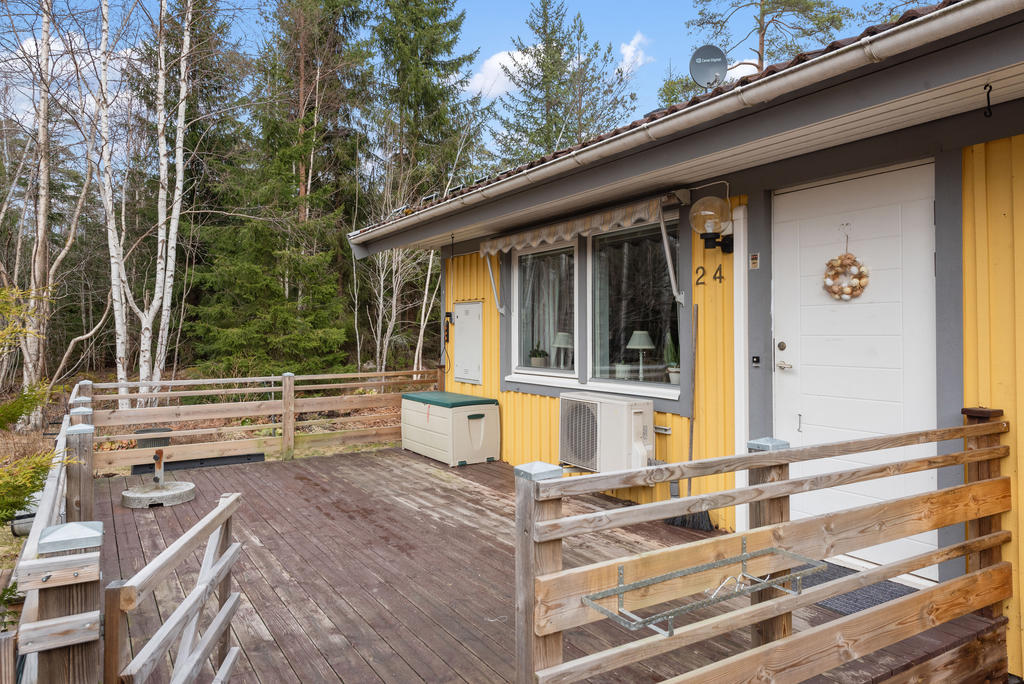 Veranda/altan på entrésidan