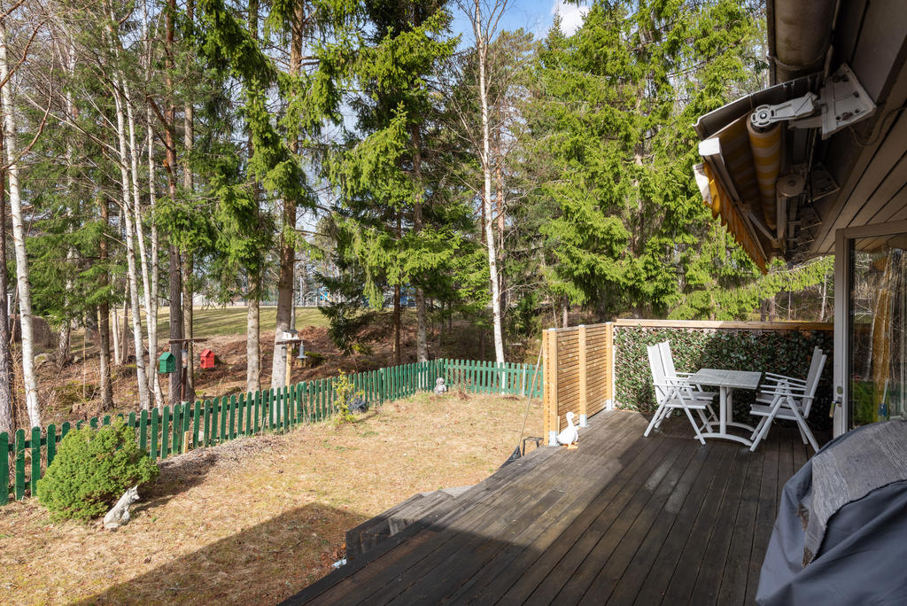 Altanen på baksidan, markis finns