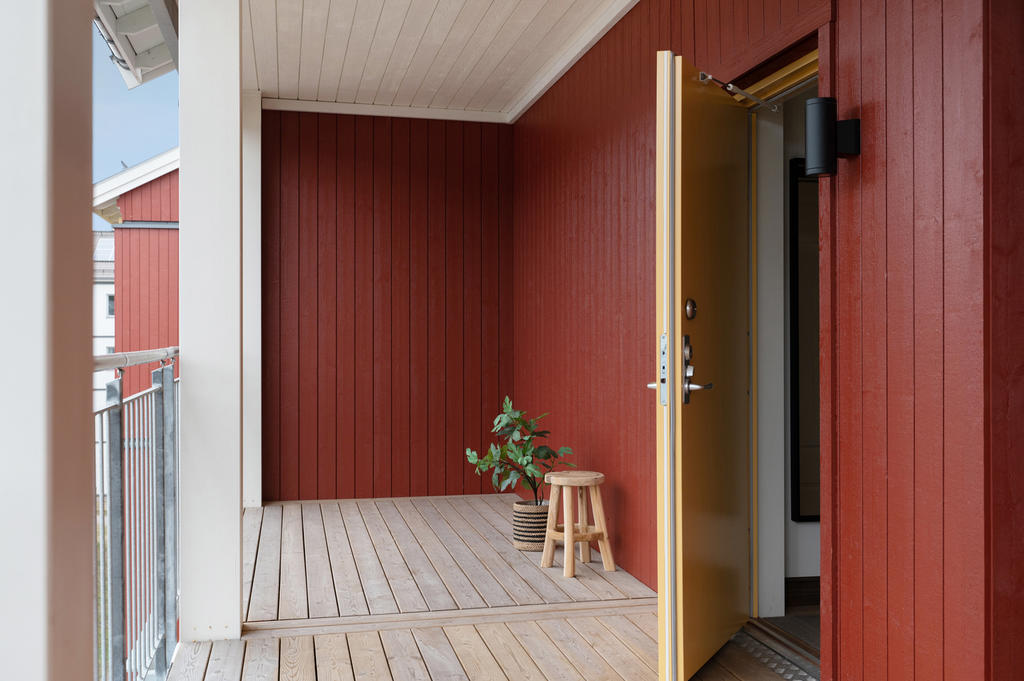 Uteplats på loftgång