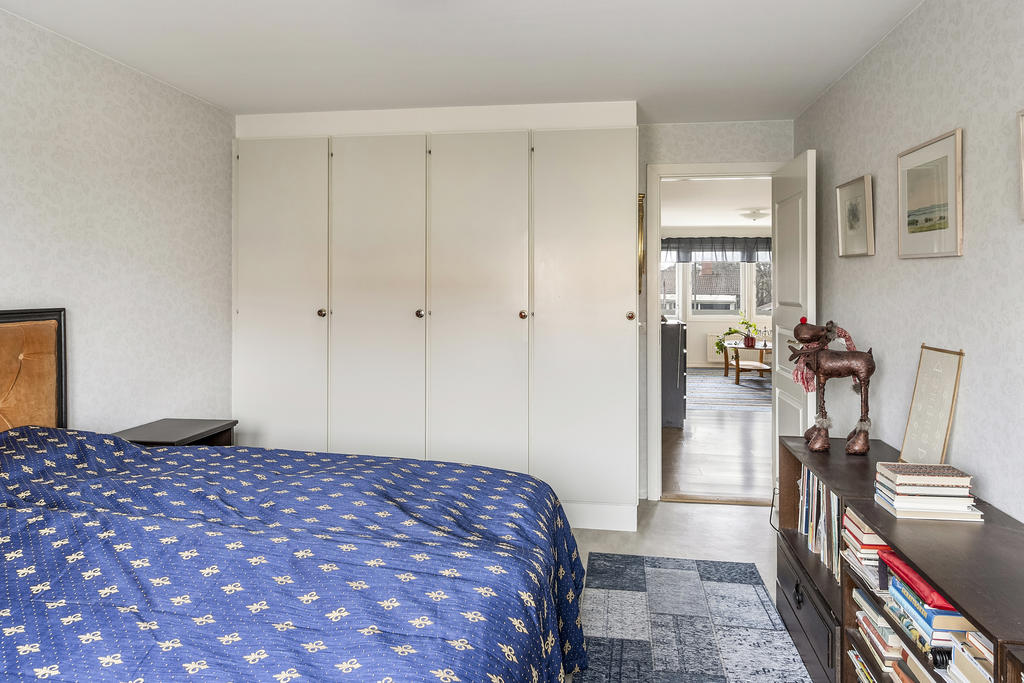 Sovrum med garderober