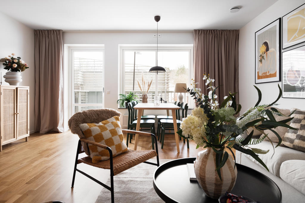 Bild från likadan lägenhet men våning 1.