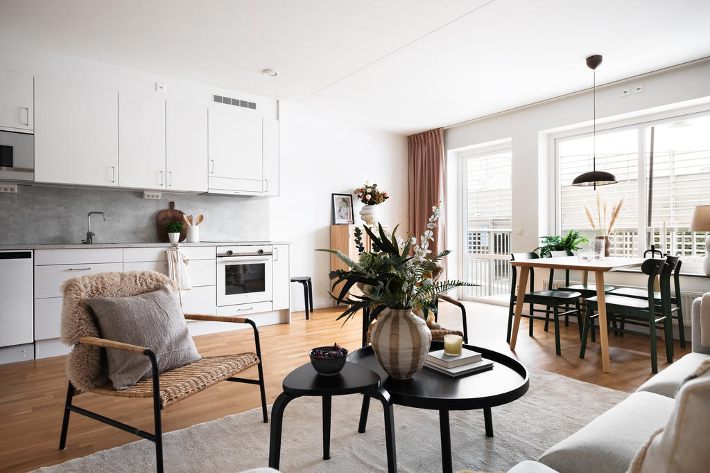 Bild från likadan lägenhet men våning 1.