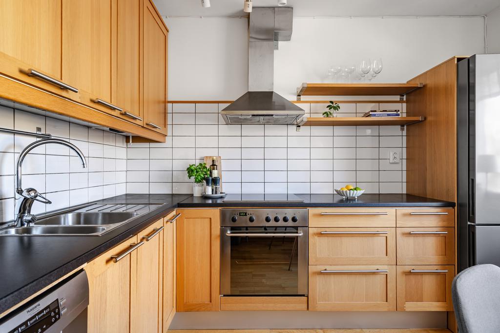 Gott om förvaring med luftig känsla