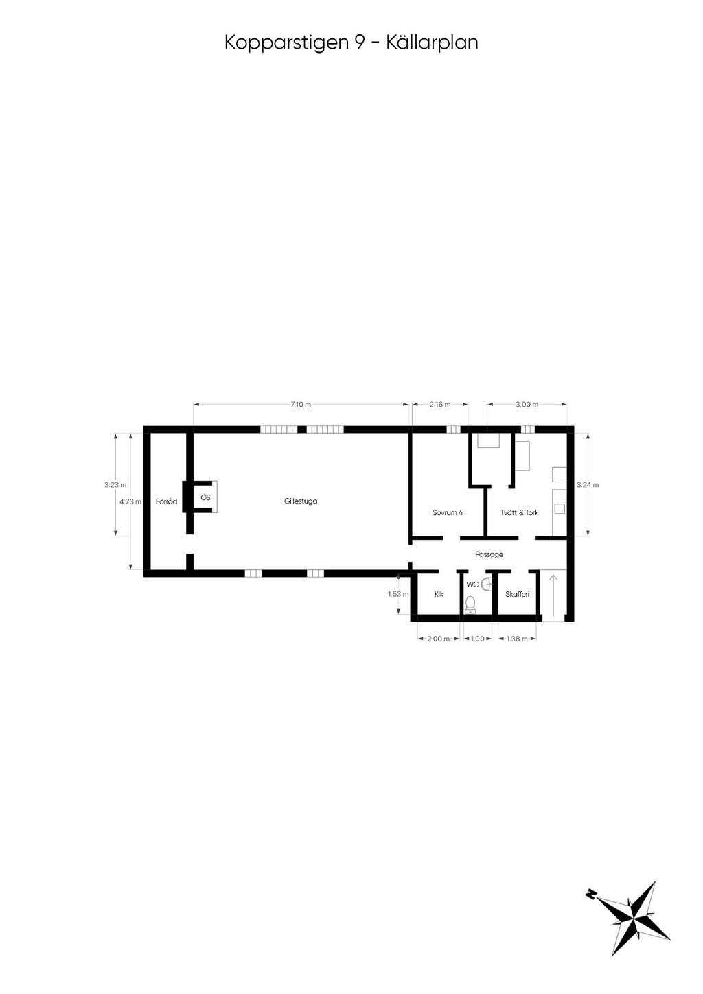 Planritning källarplan