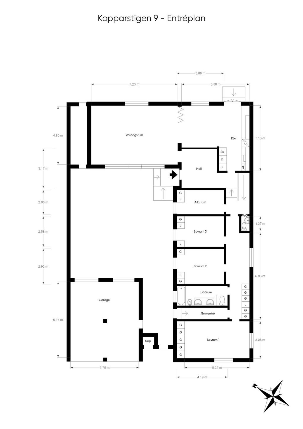 Planritning entréplan