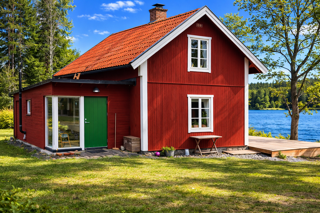 Huvudbyggnad, årstidsredigerad