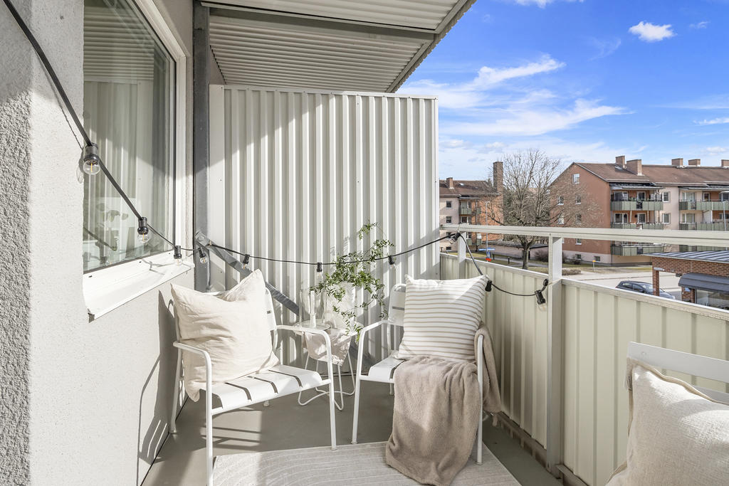 Balkong i soligt söderläge 