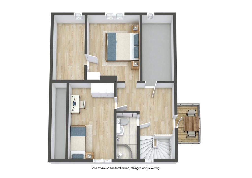 Planlösning övre plan