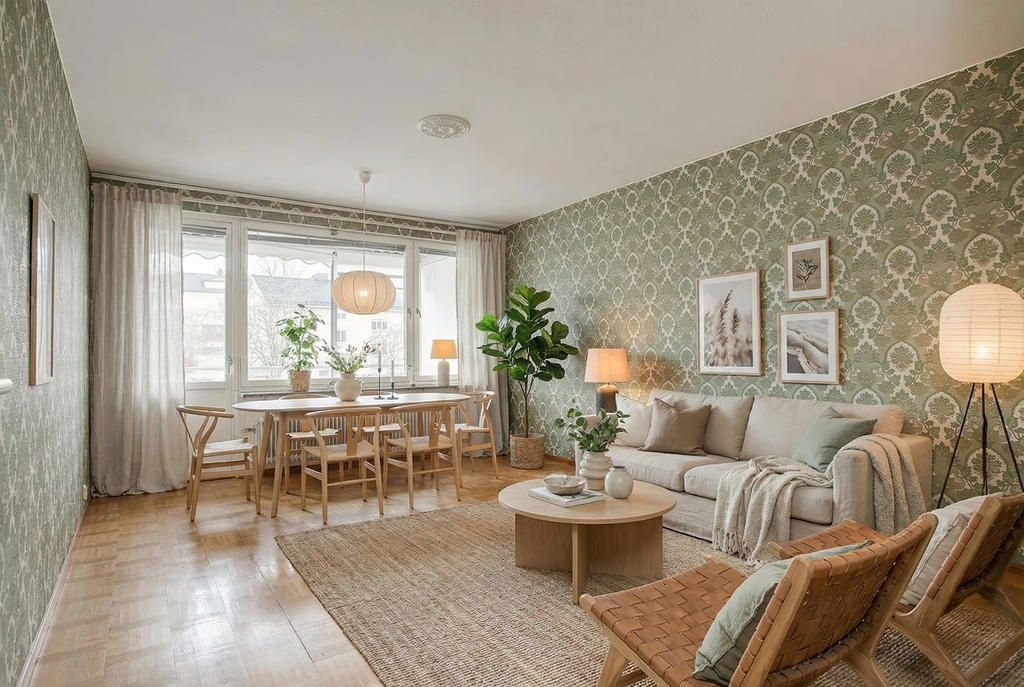 Vardagsrum (Bilden är digitalt stylad.)