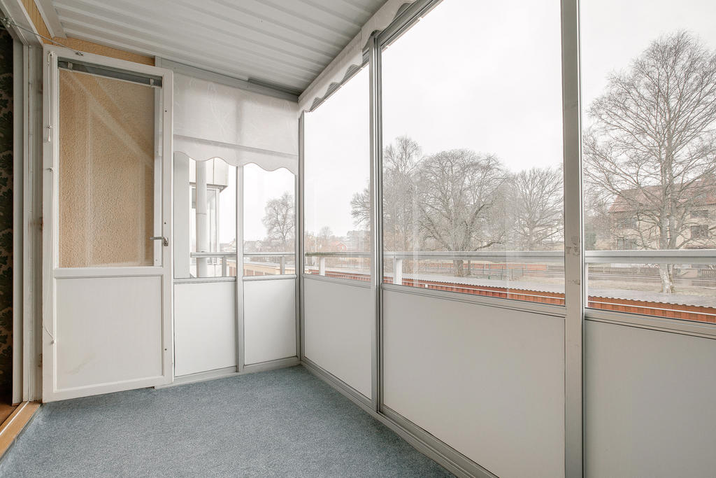 Inglasad balkong i västerläge