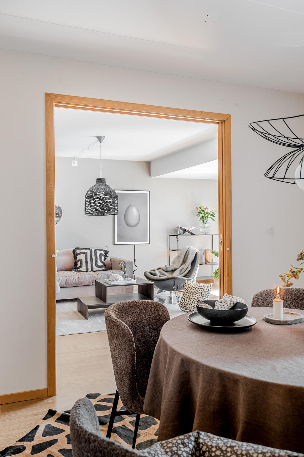 Matsalen mot vardagsrummet